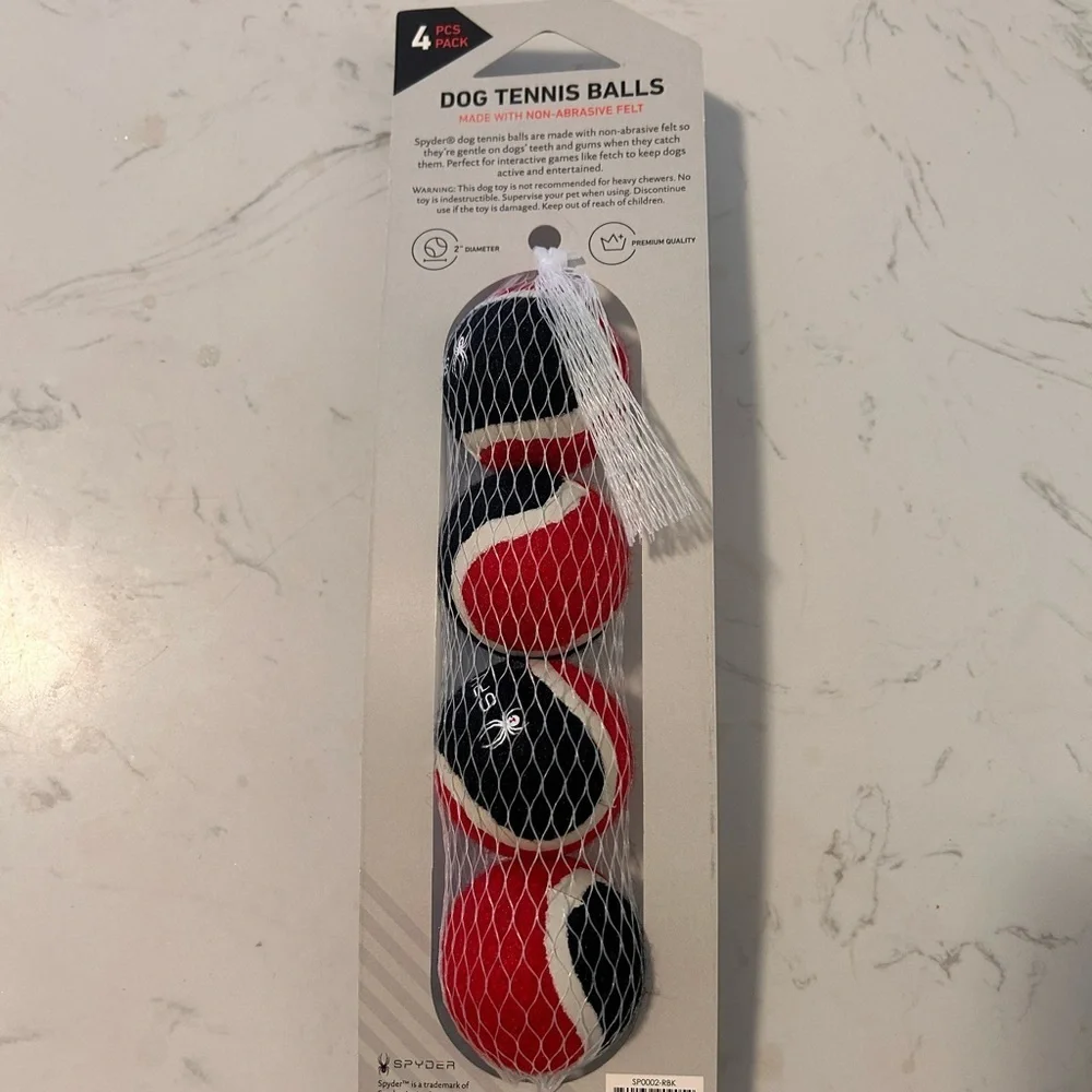 Spyder Dog Tennis Balls - 4 pack -Small